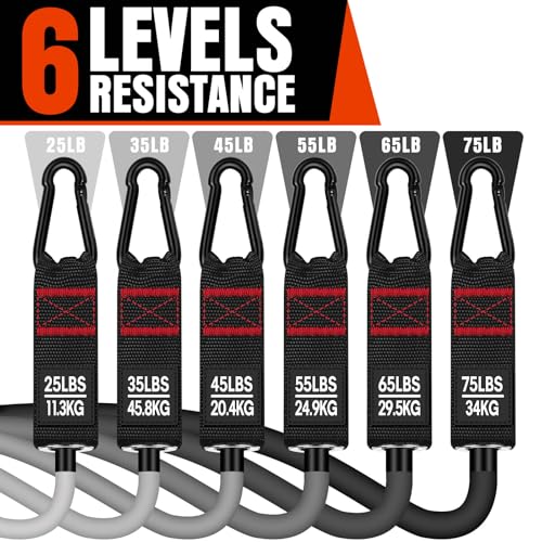 Heavy Resistance Bands for Working Out, 300LBS Exercise Bands with Handles - view 2
