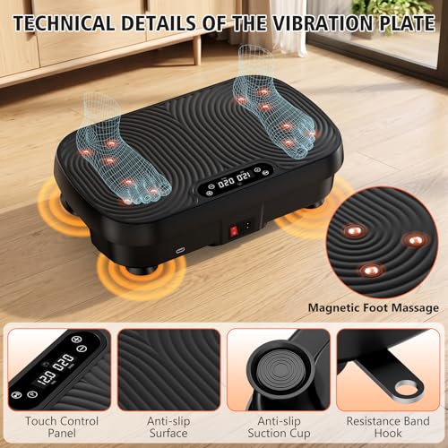 Vibration Plate Exercise Machine for Full Body Lymphatic Drainage - view 5