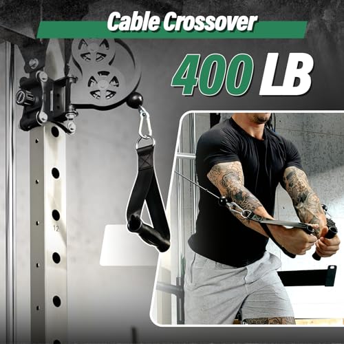 B52 Machine Home Gym with Power Rack, Cable Crossover, Dual Pulley System, Landmine, and Multi-Grip Pull-Up Bar – Heavy-Duty Fitness Equipment for Strength Training and Full-Body Workouts - view 5