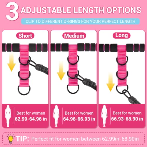 Adjustable Pedal Resistance Band with Handle, Poster, Carry Bag and 2 Tube - view 2