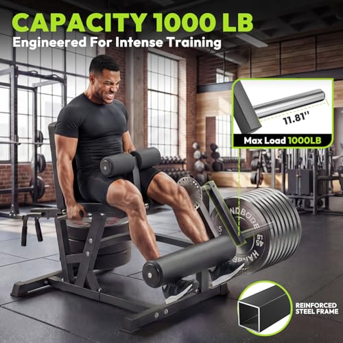 Leg Extension and Curl Machine, 1000 LB Adjustable Weight Bench - view 5