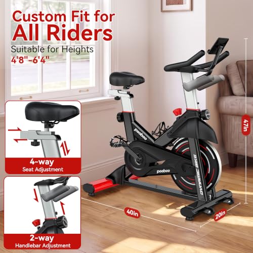 Magnetic Exercise Bike, Indoor Stationary Bicycle for Home with App - view 6