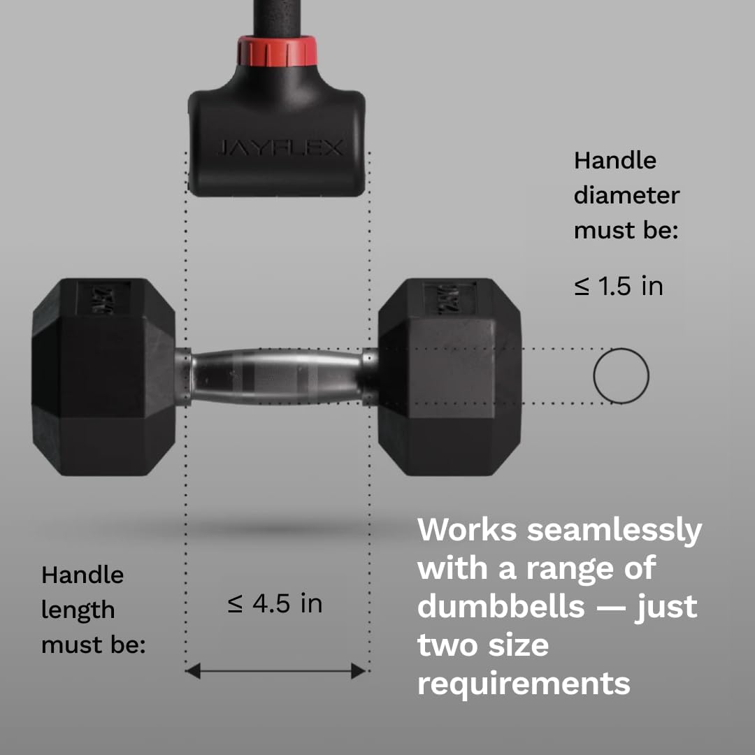 Hyperbell Dumbbell Converter - Convert Dumbbells to Barbell Set and Kettlebell for Home Fitness - Adjustable & Up to 200 lb Capacity Weight Barbell for Weight Lifting - view 6