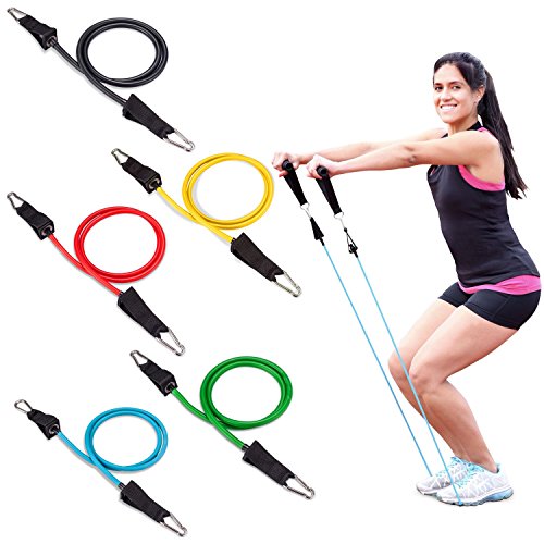 Resistance Tube Bands 12 Piece Set with Instruction Booklet - view 6