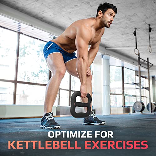 3-in-1 Multifunctional Neoprene Dumbbell/Multi-Usage Dumbbell with Solid Core, Ergonomic Curve,Black - view 5