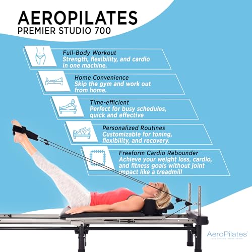 Pilates Reformer Machine, Gym Equipment for Resistance Workout, Strength & Fitness Training - Foldable & Compact - view 2