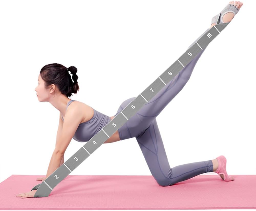 11 Loops Stretch band - Yoga, Pilates, Ballet, and Physical Therapy Stretching strap for Flexibility, Leg Stretching, and Exercise - Durable Stretching equipment for Dance and Fitness - view 8