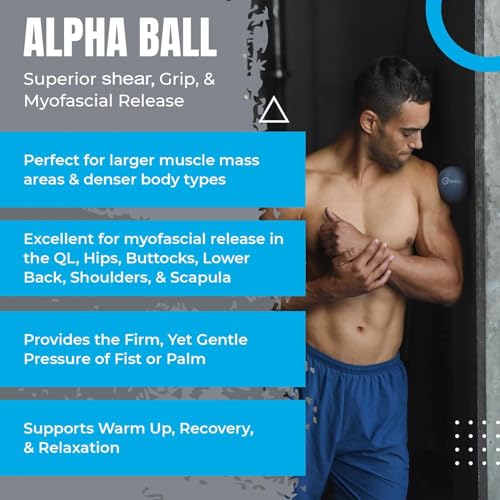Alpha Ball | Large Therapy Ball | Massage Ball for Myofascial Release, Pain Relief - Back, Shoulders, Hamstrings, Hips, Glutes - view 2