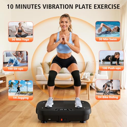 Vibration Plate Exercise Machine for Full Body Lymphatic Drainage - view 4
