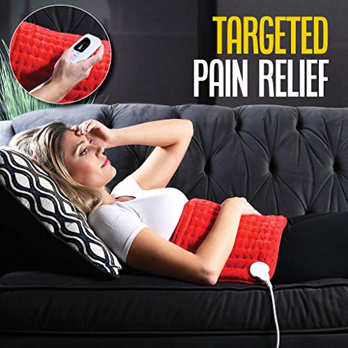 Heating pad - Electric Best for Back Pain and Cramps Relief 2 Hour auto Off Measures 24" X 12" Moist with Many Adjustable Setting Heats Fast - view 2