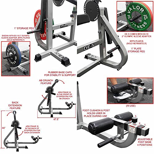 Ab Crunch and Back Machine Plate Loaded 200 lb Capacity 28 Adjustable Positions for Core and Stomach Muscle Workouts Home Gym Equipment - view 5