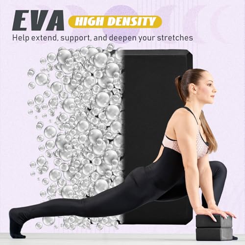 6 Pack EVA Yoga Blocks Bulk, Non Slip Pilates Brick - view 4