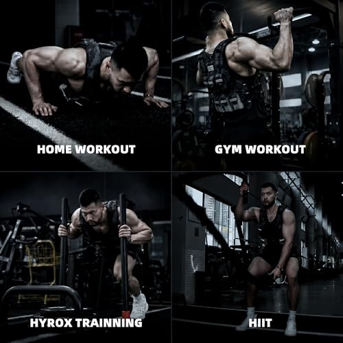 Adjustable Weighted Vest for Men & Women, 2–10lb Workout Vest with Removable Weights, Running Vest with Shoulder & Waist Adjustment System for Strength Training, Weight Loss & Muscle Building - view 2