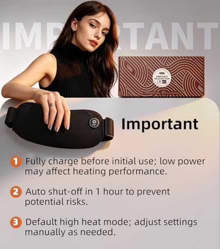 Portable Heating Pad Cordless Period Heating Pad for Cramps Menstrual Heat Pad Electric Rechargeable Battery Included 5000mAh for Long Time Use Heat Control - view 6