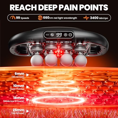 16-Head Deep Tissue Massage Gun, 9 Modes, 99 Intensity Levels - view 3