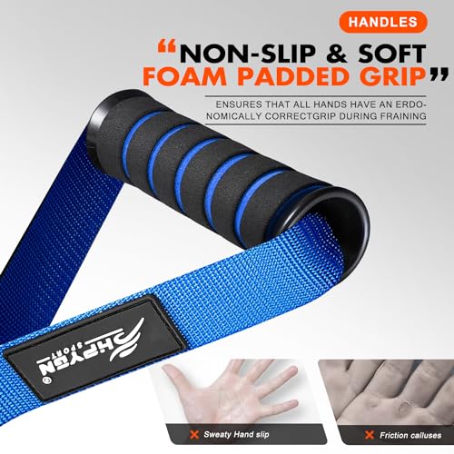 Exercise Handle, Replacement Fitness Equipment for Pilates, Yoga, Strength Trainer, Pull Down Home Gym Red, Grey, Blue Working Out Handle - view 2