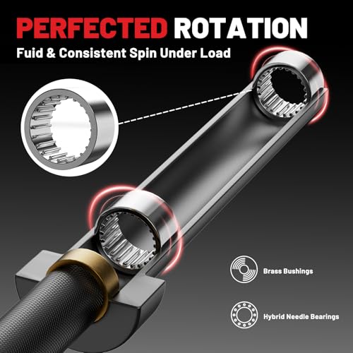 7ft Barbell 45lb Olympic Barbell 1000/1500lbs Capacity Home Gym - view 4