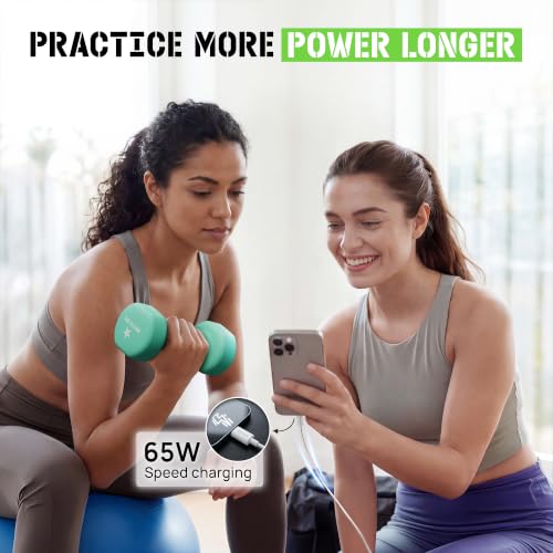 Neoprene Dumbbells Pair with USB-C Cable for Home Workouts - view 5