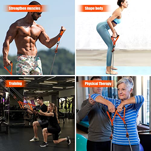 Heavy Resistance Bands, 300LBS Exercise Bands for Working Out, Fitness Bands with Handles, Workout Bands for Men, Weight Bands Set for Muscle Training, Strength, Slim, Yoga, Home Gym Equipment - view 3