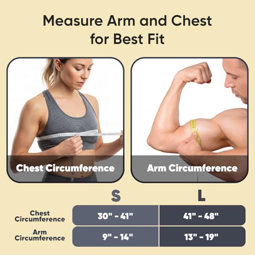 1 PC Shoulder Brace for Men and Women for Pain Relief - Shoulder Support & Compression Sleeve for Torn Rotator Cuff, AC Joint, Dislocation - Adjustable Design (Size S, 1) - view 4