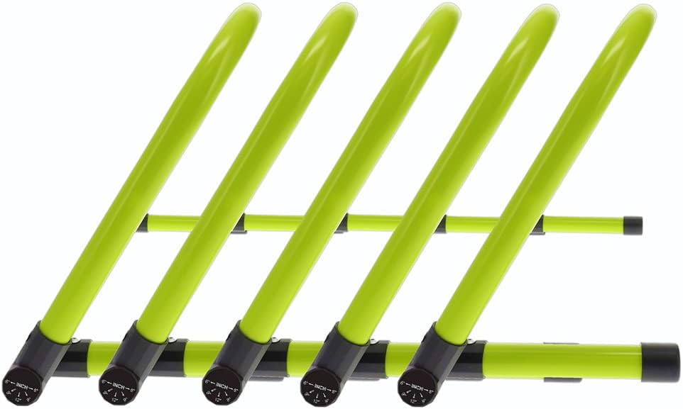 Adjustable Athletic Speed Training Hurdles, Jumping & Speed Training Fitness Equipment, Hurdles for Track & Field, Basketball, Soccer & More, Set of 5 - view 7