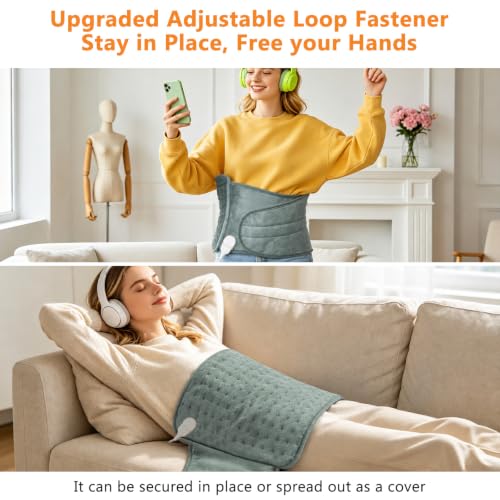Heating Pad for Lower Back&Period Cramps, Wrap Heat Pad for Muscle Comfort - view 4