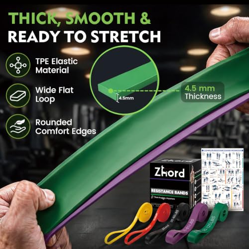 Resistance Bands, Exercise Bands Set for Working Out and Stretching - view 3