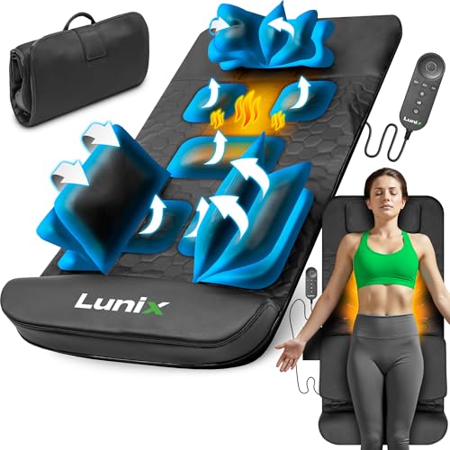 LX27 Heated Stretching Mat Massager – Upper Body Massage Mat Back Stretcher for Tension Release, Deep Tissue Lumbar Massager for Flexibility & Recovery