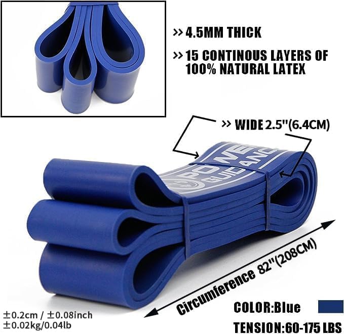 Pull Up Assist Bands - Stretch Resistance Band - Mobility Band - Powerlifting Bands - by Perfect for Body Stretching, Powerlifting, Resistance Training - view 3