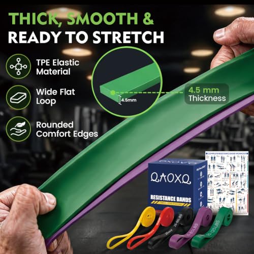 Resistance Bands Set, Workout & Pull Up Assistance Bands for Home Gym - view 3