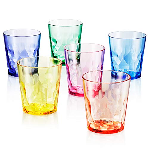 13oz Unbreakable Premium Drinking Glasses Set of 6 - Made in Japan - Super Grade Acrylic Plastic - Perfect for Gifts - Dishwasher Safe - Cups Reusable Drinkware Tumblers Kids - view 4