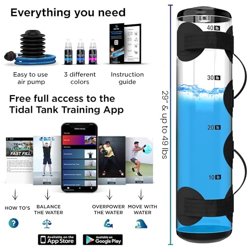 Tube - The Original Aqua Bag - Water Weight Bag up to 79 lbs - Adjustable Workout Sand Bags Weights Alternative - Portable Sandbag Fitness Equipment Set, Home Exercise Gym - Including App - view 5