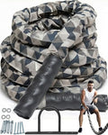 Battle Rope for CrossFit & Undulation Training - w/Anchor Kit for Gym Exercise