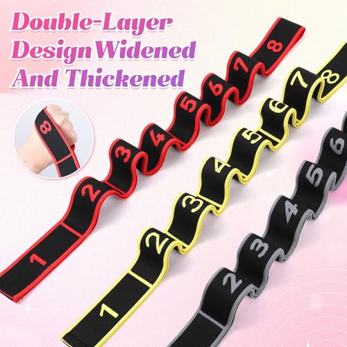 Fitness Resistance Band for Stretching and Yoga, Multifunction Tension Rope,8 Loops Elastic Exercise Bands,Adjustable Bands,for Full Body Stretching Shaping and Training - view 4