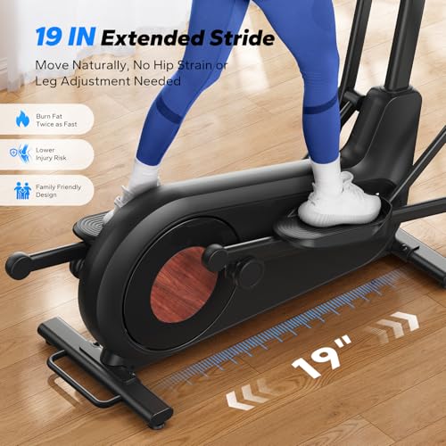 Elliptical Machine, 16.5/19 in Stride, Hyper-Quiet Magnetic Drive - view 3