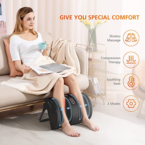Shiatsu Foot Massager Machine with Heat, 3 Modes Calf Massager - view 2