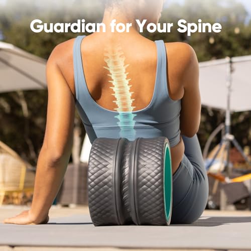Back Roller - Deep Tissue Massage, Yoga Wheel Foam Roller, Back Wheel for Back Pain Relief & Stretching - view 3