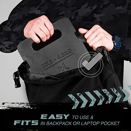 Rucking Weight Plate, Cast Iron Backpack Training Weight - view 5