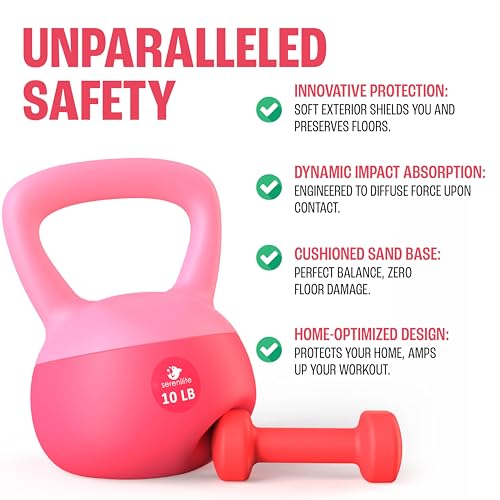 Soft Kettlebells, Kettlebell Sets, Kettle Bell Sets for Women & Men, Safe Strength Training Kettlebells, Kettlebell Weights for Home Workouts & More. - view 3