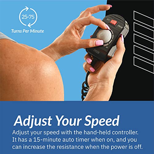 2000M Motorized Under Desk Exercise Bike - Electric Legs and Arms Pedal Exerciser - Fitness Equipment for Home Use - Remote Work Office Accessory - Black - view 3