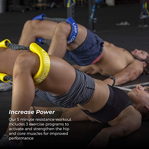Hip & Core System - Loop Resistance Home Workout Bands to Stretch and Strengthen Legs, Butt, Hips, Thighs and Glutes, Includes Online Exercise & Training Guide - view 4