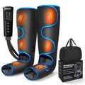 Air Compression Leg Massager with Heat, 6 Massage Modes, Foot Boots