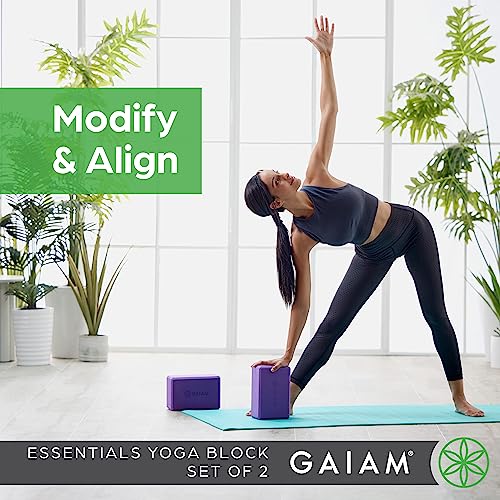 Yoga Block - Supportive Latex-Free Eva Foam - Soft Non-Slip Surface with Beveled Edges for Yoga, Pilates, Meditation - view 2