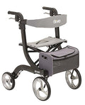 RTL10266BK Nitro Foldable Rollator Walker with Seat, Black