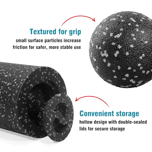 5-in-1 Foam Roller Set for Muscle Recovery – Includes Yoga Roller, Massage Ball, Peanut Ball, Cone, and Acupressure Disc – for Back, Legs, and Full Body Relief - view 5