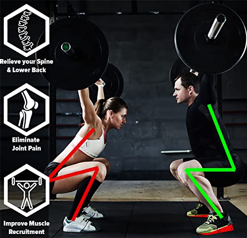 Squat Wedge (Pair) - Optimize Form and Improve Strength & Size - Ramp for Better Mechanics With Barbell, Dumbbell and Bodyweight - view 2