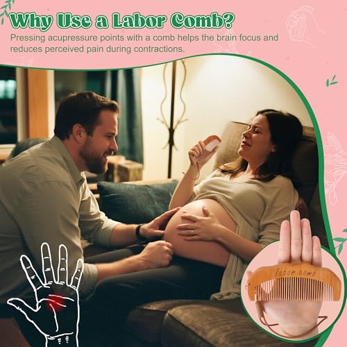 2 Pcs Labor Comb & Massage Roller Ball Kit, Hospital Bag Must Haves - view 4