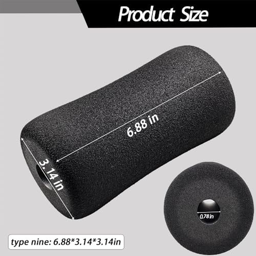 Foot Foam Pads Rollers(6.88 * 3.14 * 3.14in) for Exercise Machine, Inversion Table, Workout Bench, Sits Ups Replacement Parts, Home Gym Accesories - view 2