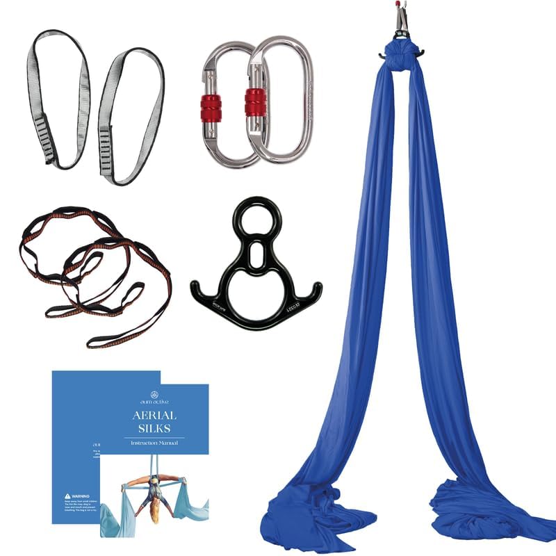 Aerial Silks Starter Kit, 9 Yards, Aerial Yoga Hammock, Hardware - view 2