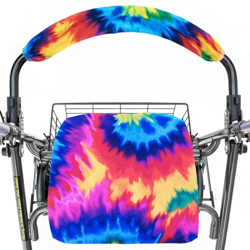Universal Rollator Walker Seat and Backrest Covers (Tie-Dye) - view 4